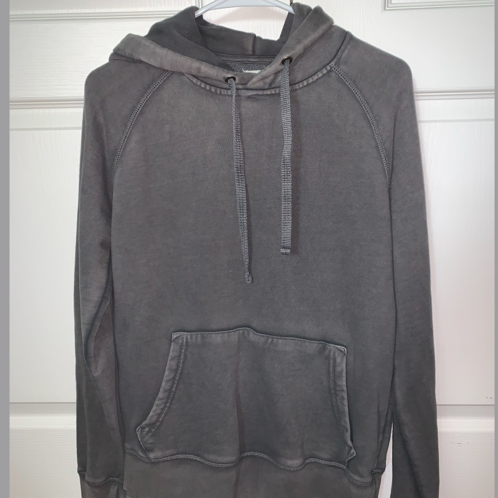 Faded Grey Pullover Hoodie
